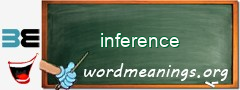 WordMeaning blackboard for inference